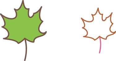 Autumn Leaf Icon Design vector