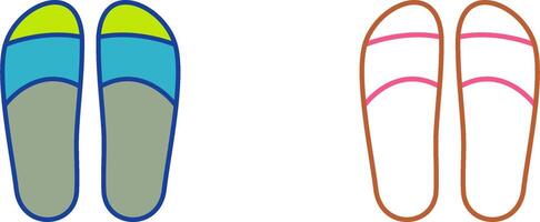 Slippers Icon Design vector