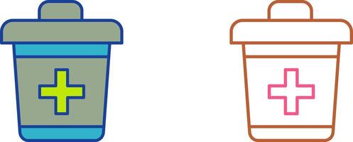 Dustbin Icon Design vector