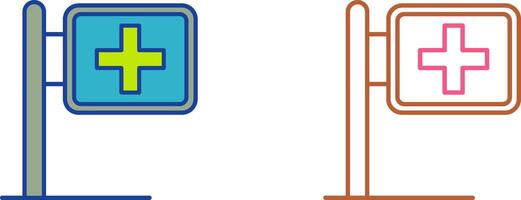 Signboard Icon Design vector