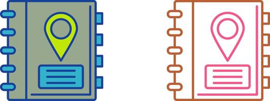 Address Book Icon Design vector