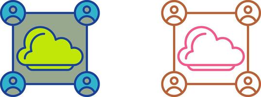 Network Icon Design vector