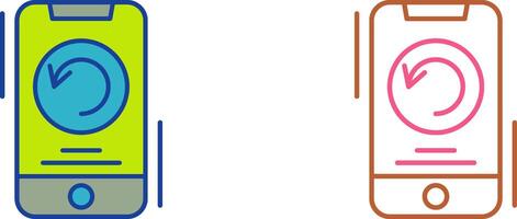 Restart Icon Design vector