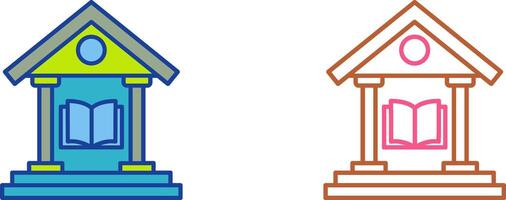 Library Icon Design vector