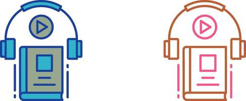 Audio Book Icon Design vector