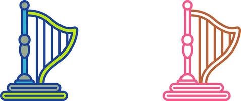 Harp Icon Design vector