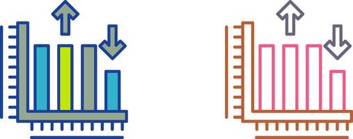 Bar Graph Icon Design vector