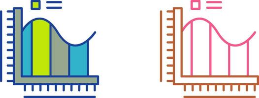 Bar Chart Icon Design vector