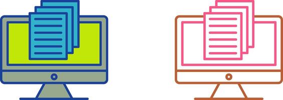 Document Icon Design vector