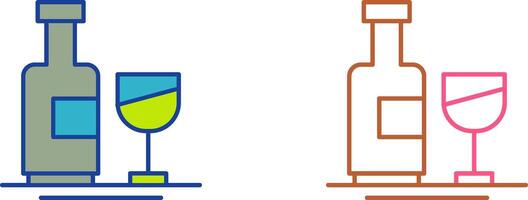 Wine Bottle Icon Design vector