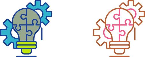 Problem Solving Icon Design vector