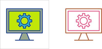 Monitor Screen Icon Design vector