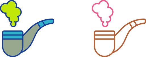 Smoke Pipe Icon Design vector