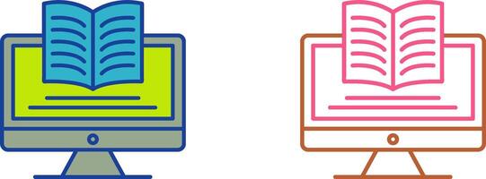 Digital Learning Icon Design vector