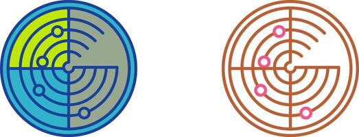 Radar Icon Design vector
