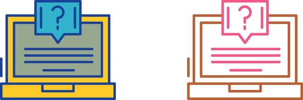 Question Icon Design vector