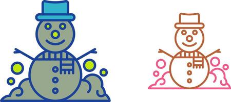 Snowman Icon Design vector