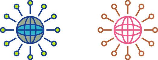Networking Icon Design vector