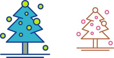 Christmas Tree Icon Design vector