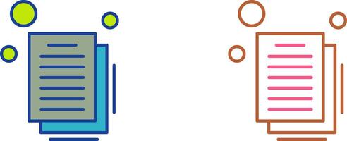Document Icon Design vector