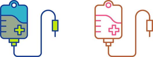 Blood Bag Icon Design vector