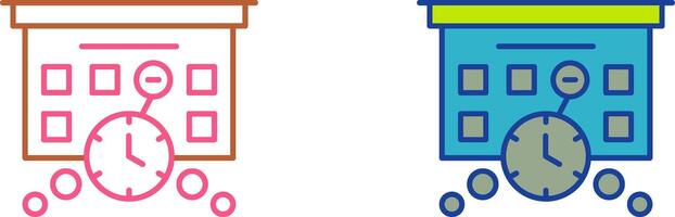 Deadline Icon Design vector