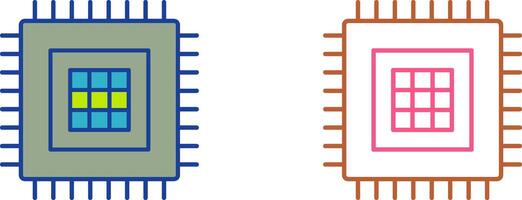 Processor Icon Design vector