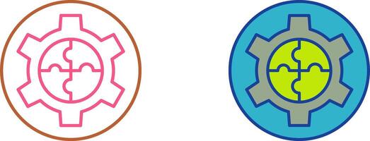 Solution Icon Design vector