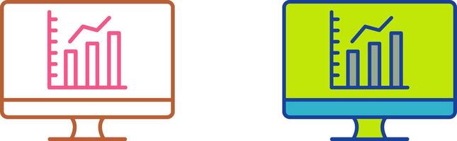 Chart Icon Design vector