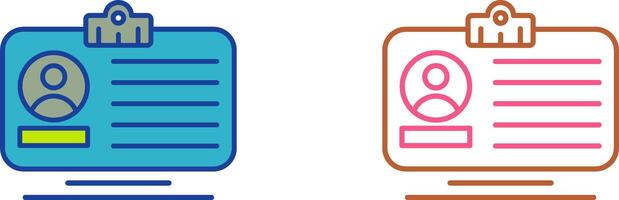 Id Card Icon Design vector
