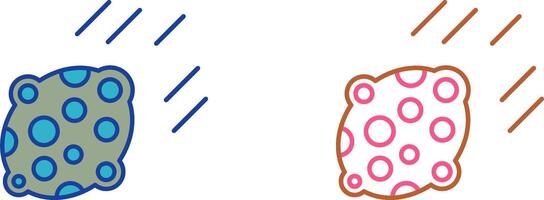Asteroid Icon Design vector