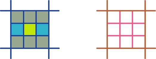 Square Layout Icon Design vector