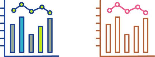 Histogram Icon Design vector