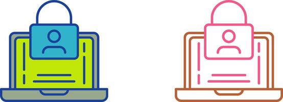 Authentication Icon Design vector