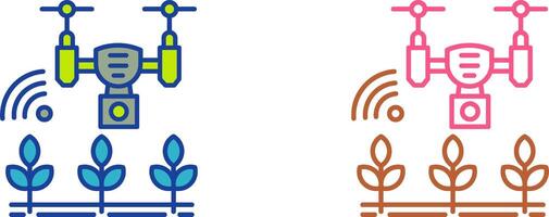 Smart Farm Icon Design vector