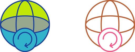 Earth Icon Design vector