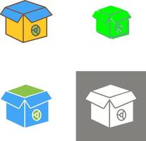 único seo paquetes icono diseño vector