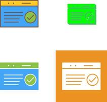 Unique QC Passed Icon Design vector