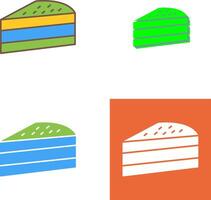 Cake Slice Icon Design vector