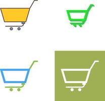 Unique Empty Cart Icon Design vector