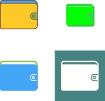 Unique Wallet Icon Design vector