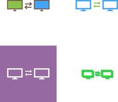 Unique Sharing Systems Icon Design vector