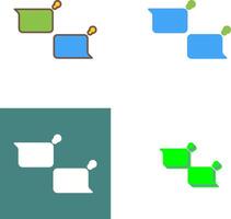 Unique Chatting Icon Design vector