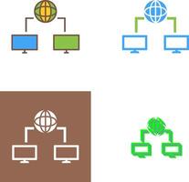 único Internet conectividad icono diseño vector