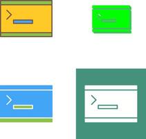 Unique Console Icon Design vector