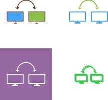Unique Connected Systems Icon Design vector