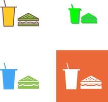 Unique Lunch Icon Design vector