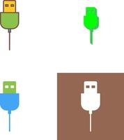 Unique USB Cable Icon Design vector