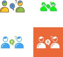 Unique Consulting Services Icon Design vector