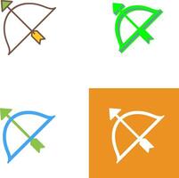 Unique Archery Icon Design vector